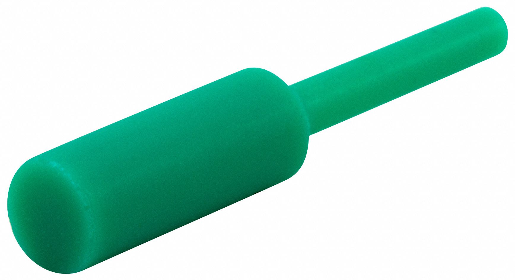 Ultrabake Silicone Pull Plug: Silicone, For 0.40625 in Hole, Light Green, 1.009 in Plug Lg, 250 PK
