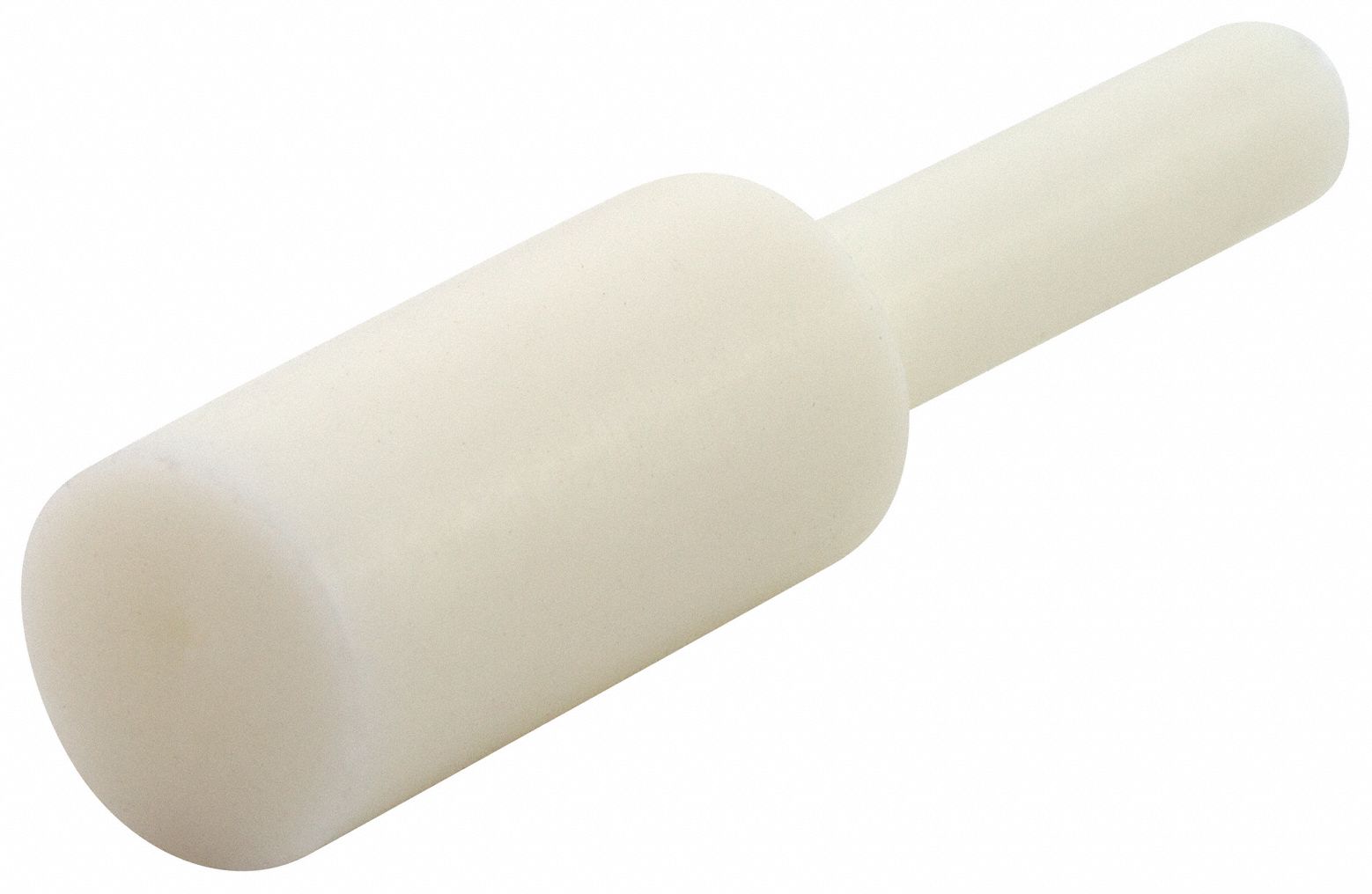 Ultrabake Silicone Pull Plug: Silicone, For 0.46875 in Hole, White, 1 in Plug Lg, 250 PK