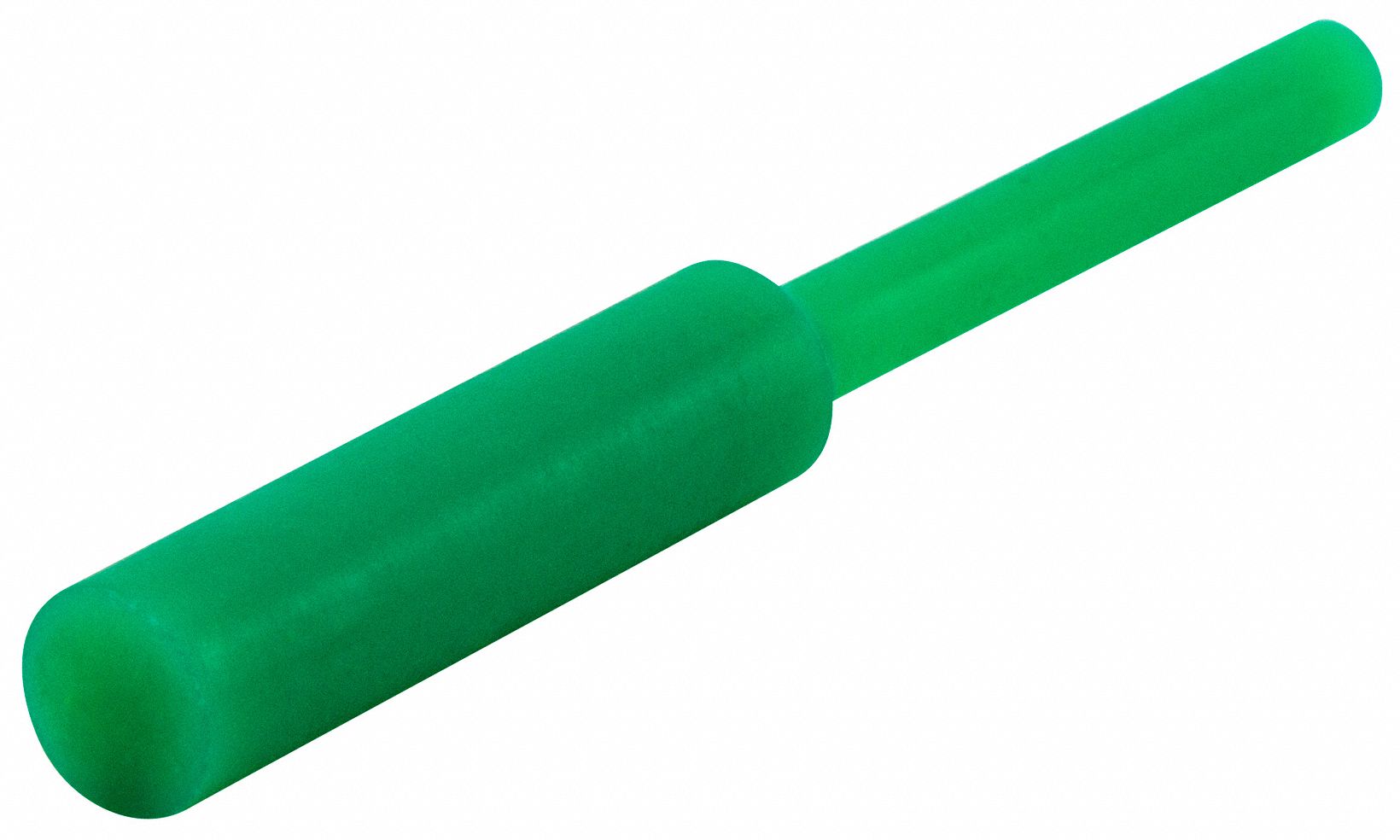 Ultrabake Silicone Pull Plug: Silicone, For 0.46875 in Hole, Light Green, 2 in Plug Lg, 250 PK