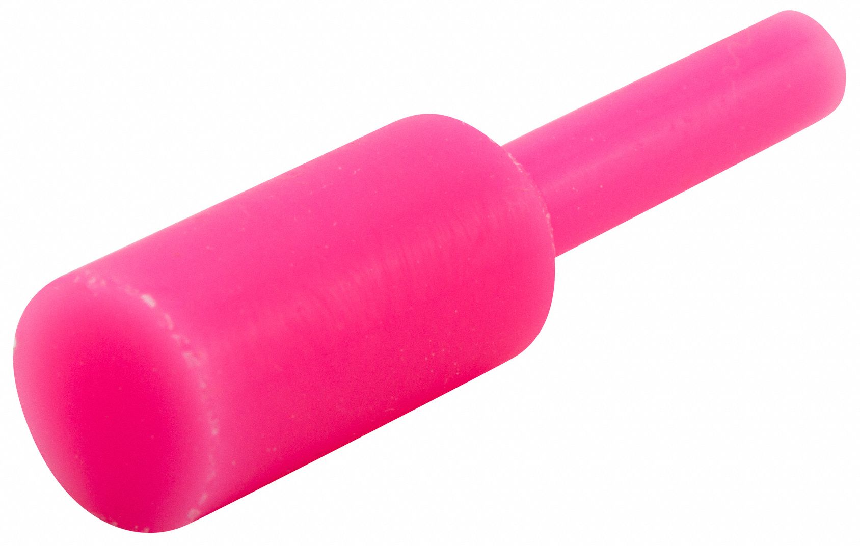 Ultrabake Silicone Pull Plug: Silicone, For 0.515625 in Hole, Pink, 1 in Plug Lg, 250 PK