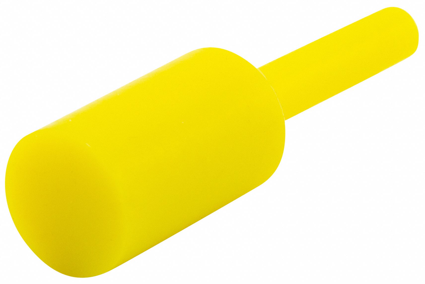 Ultrabake Silicone Pull Plug: Silicone, For 0.59375 in Hole, Yellow, 1 in Plug Lg, 250 PK
