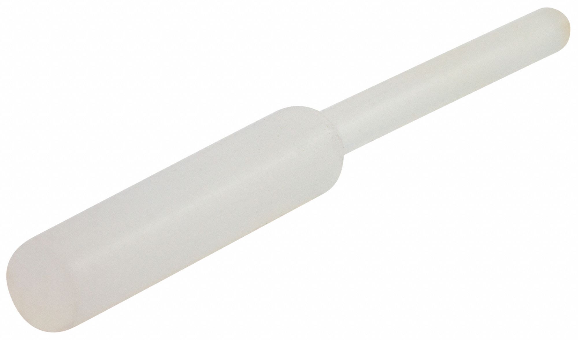 Ultrabake Silicone Pull Plug: Silicone, For 0.21875 in Hole, Clear, 1 in Plug Lg, 500 PK
