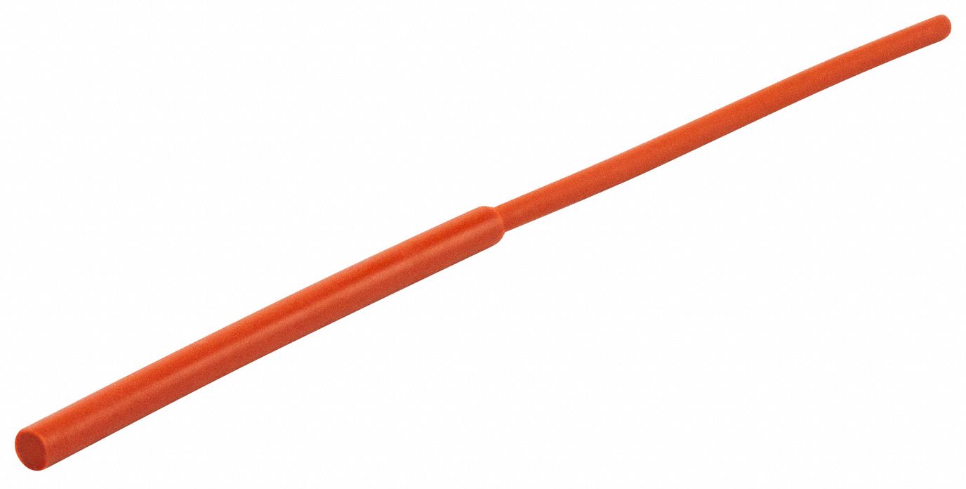 Ultrabake Silicone Pull Plug: Silicone, Rusty Red, 1.7 in Plug Lg, 0.111 in Outside Dia, 500 PK