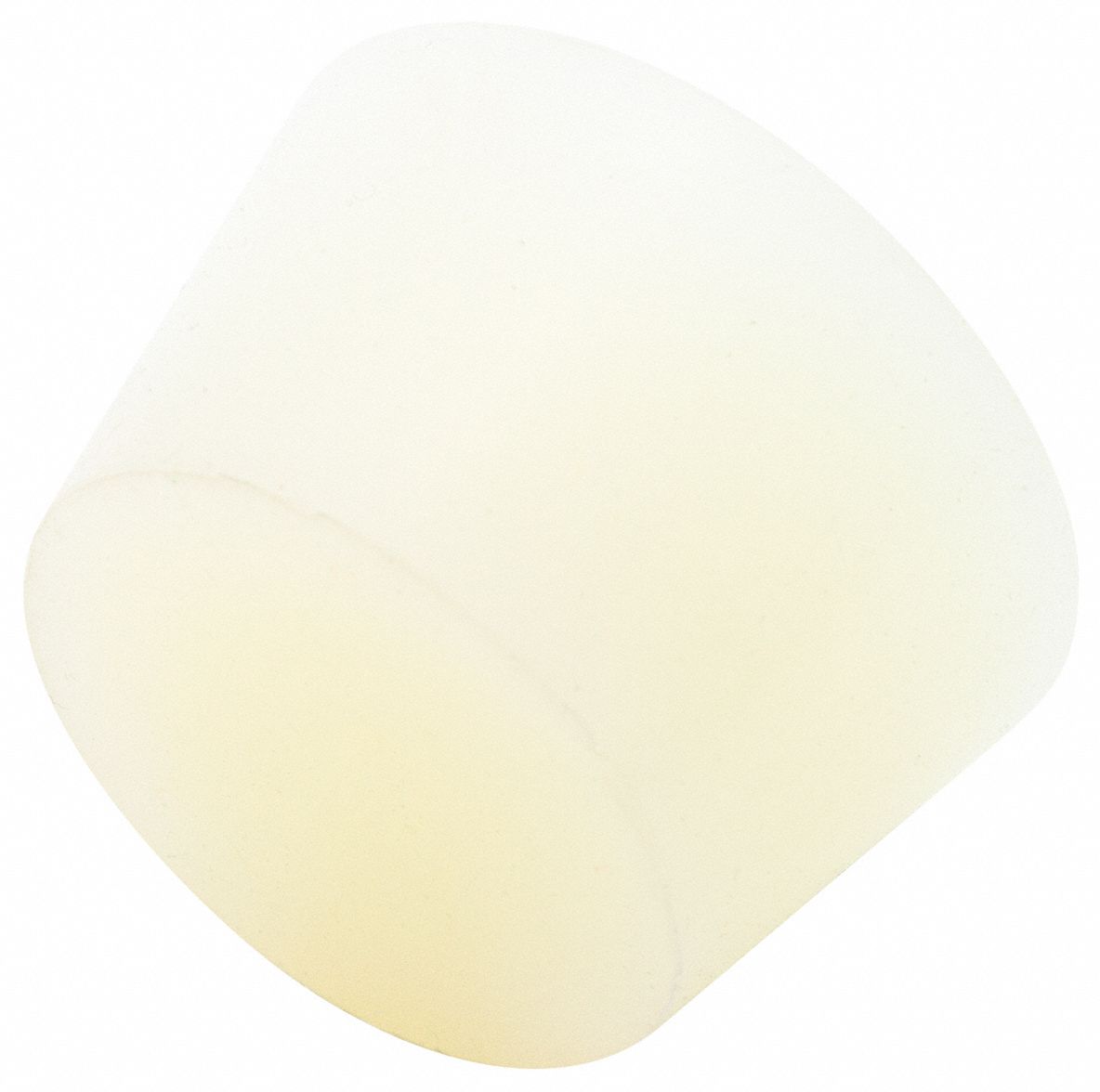 Tapered Plug: Silicone, For 1.313 in to 1.625 in Hole, Clear, 1.625 in Plug Dia at Top, Solid, 25 PK