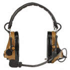 ELECTRONIC EARMUFFS, OVER-THE-HEAD, FOLDABLE, COYOTE BROWN, 23DB, (2) AAA, 150 HOURS