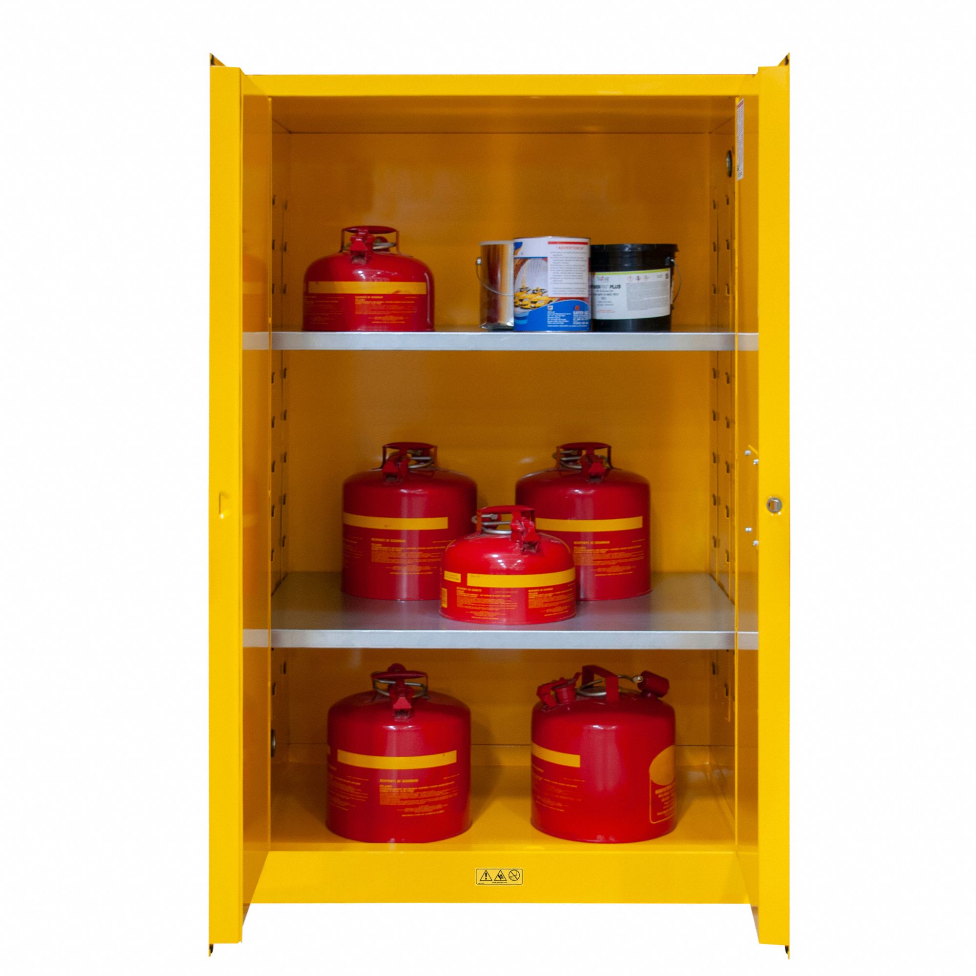 CONDOR Flammables Safety Cabinet: Std, 120 gal, 59 in x 34 in x 65 in ...