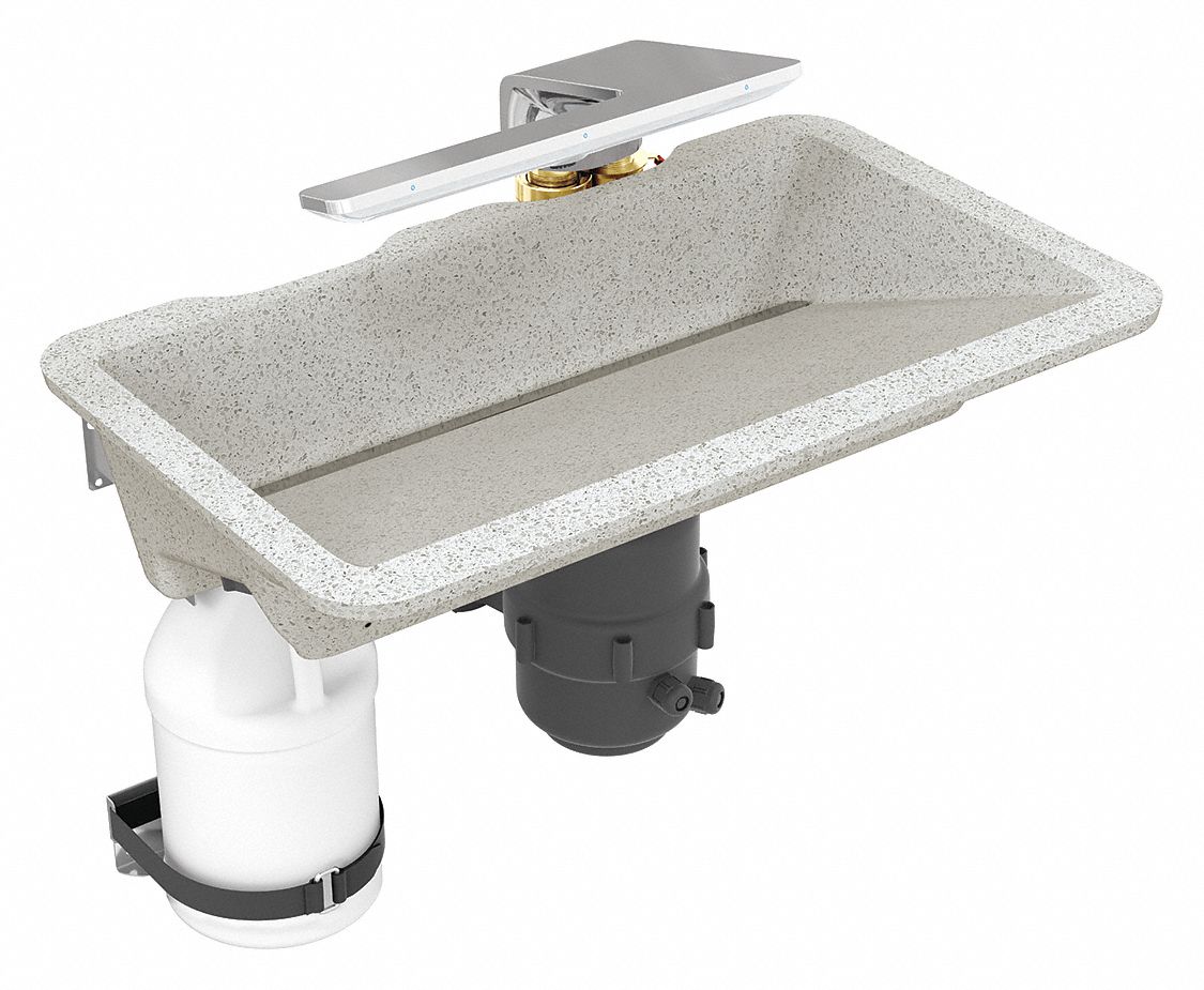 Bathroom Sink Kit: Antarctic, Evervo®, 24 in Overall Lg, 14 1/2 in Overall Wd, Sensor