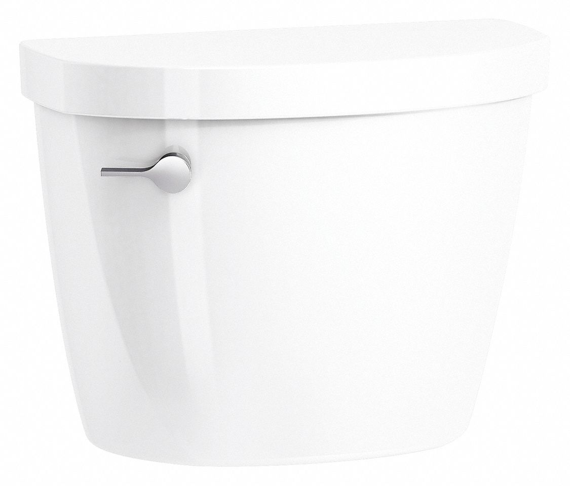 Toilet Tank: Kohler Cimarron(R), 1.28 Gallons per Flush, Left Hand Trip Lever, Whites, Single Flush