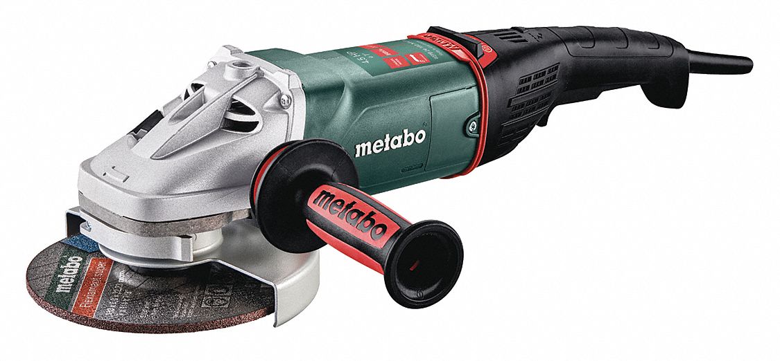 MEULEUSE D'ANGLE, À FIL, 120 V/15 A, 7 PO DIAM, GÂCHETTE, ⅝ PO-11, 8 450 TR/MIN, CORDON 13 PI, QUEUE DE RAT