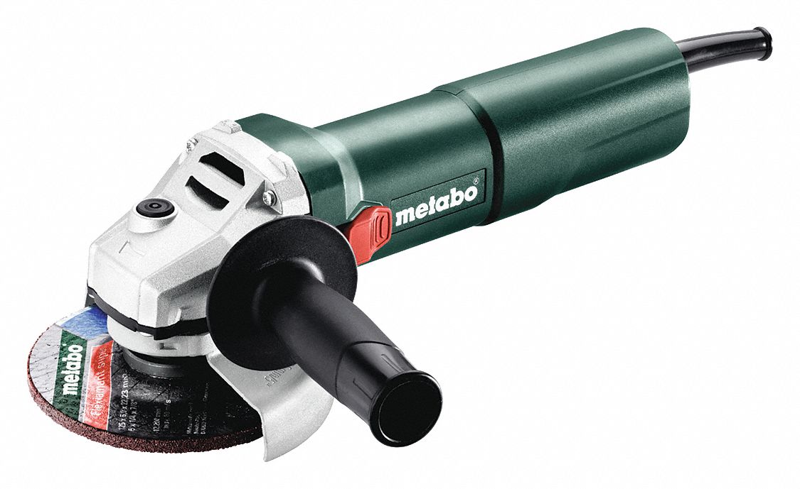 MEULEUSE D'ANGLE, À FIL, 120 V/11 A, 5 PO DIAM, GLISSIÈRE, M 14, 12 000 TR/MIN, CÂBLE 8 PI, PRISE BARILLET, STANDARD