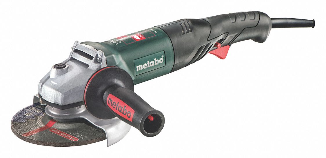 ANGLE GRINDER, CORDED, 120V/13.2A, 6 IN DIA, TRIGGER, ⅝"-11, 9600 RPM, 8 FT CORD, RAT TAIL