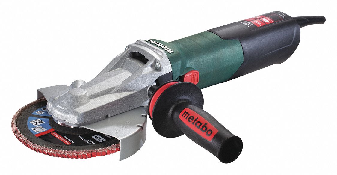 MEULEUSE D'ANGLE, À FIL, 120 V/13,5 A, 6 PO DIAM, INTERRUPTEUR GLISSIÈRE, ⅝ PO-11, 9 600 TR/MIN, CÂBLE 8 PI, BARILLET