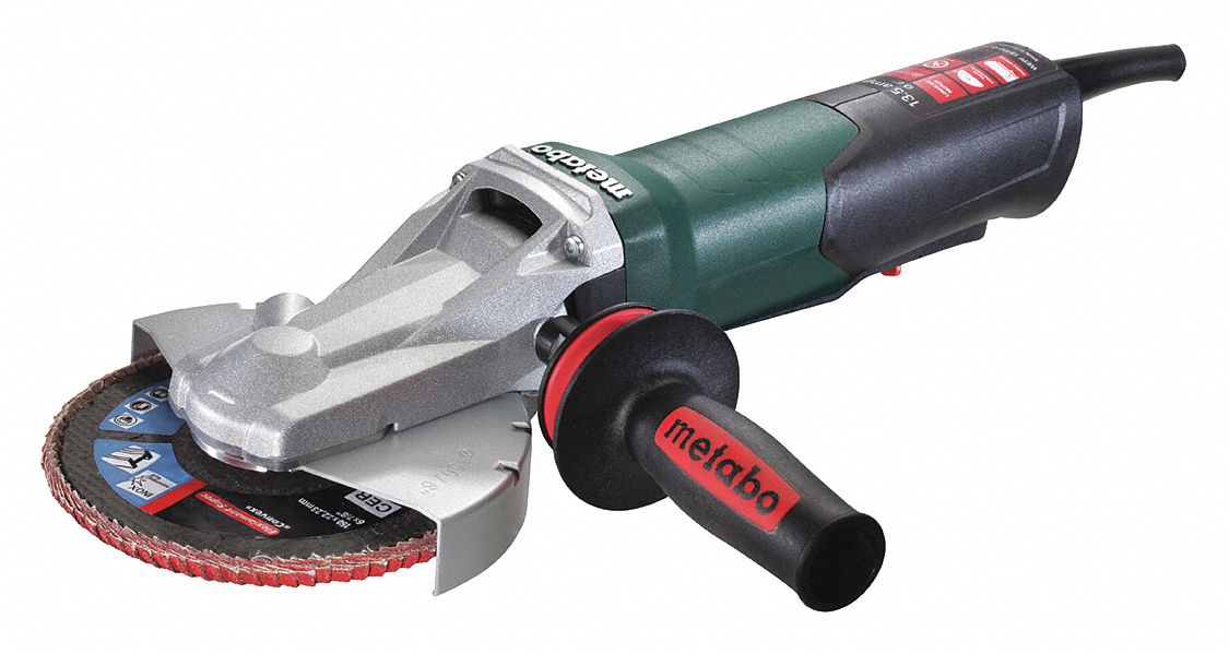 METABO ANGLE GRINDER, CORDED, 120V/13.5A, 6 IN DIA