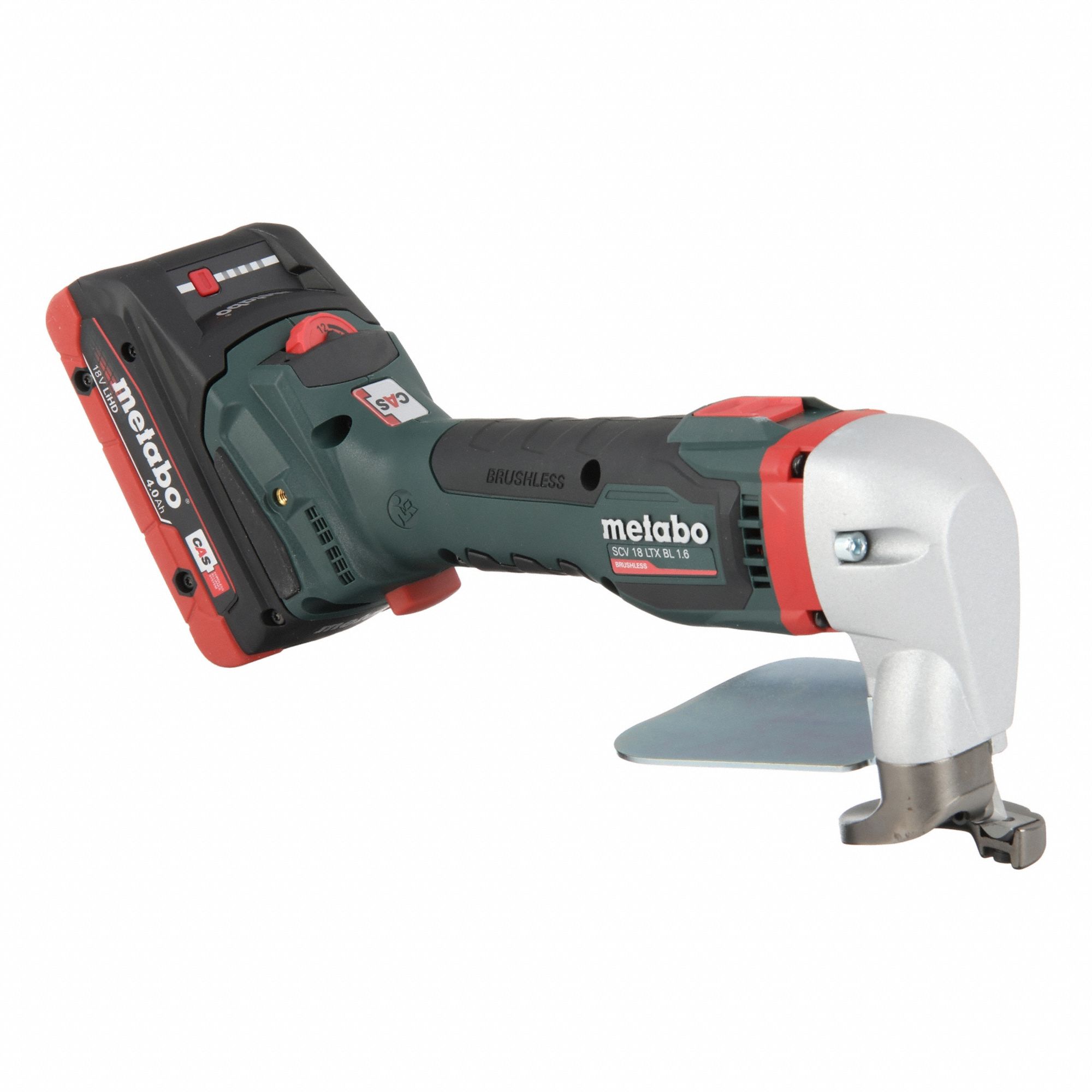 Shear: Sheet Metal, 18V DC, Scroll Cut Cutting, 16 ga Capacity (Steel), Brushless Motor, SCV