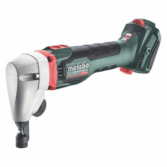 METABO Nibbler, 18V, Cordless, Metal 60NK74NIV 18 LTX BL Grainger