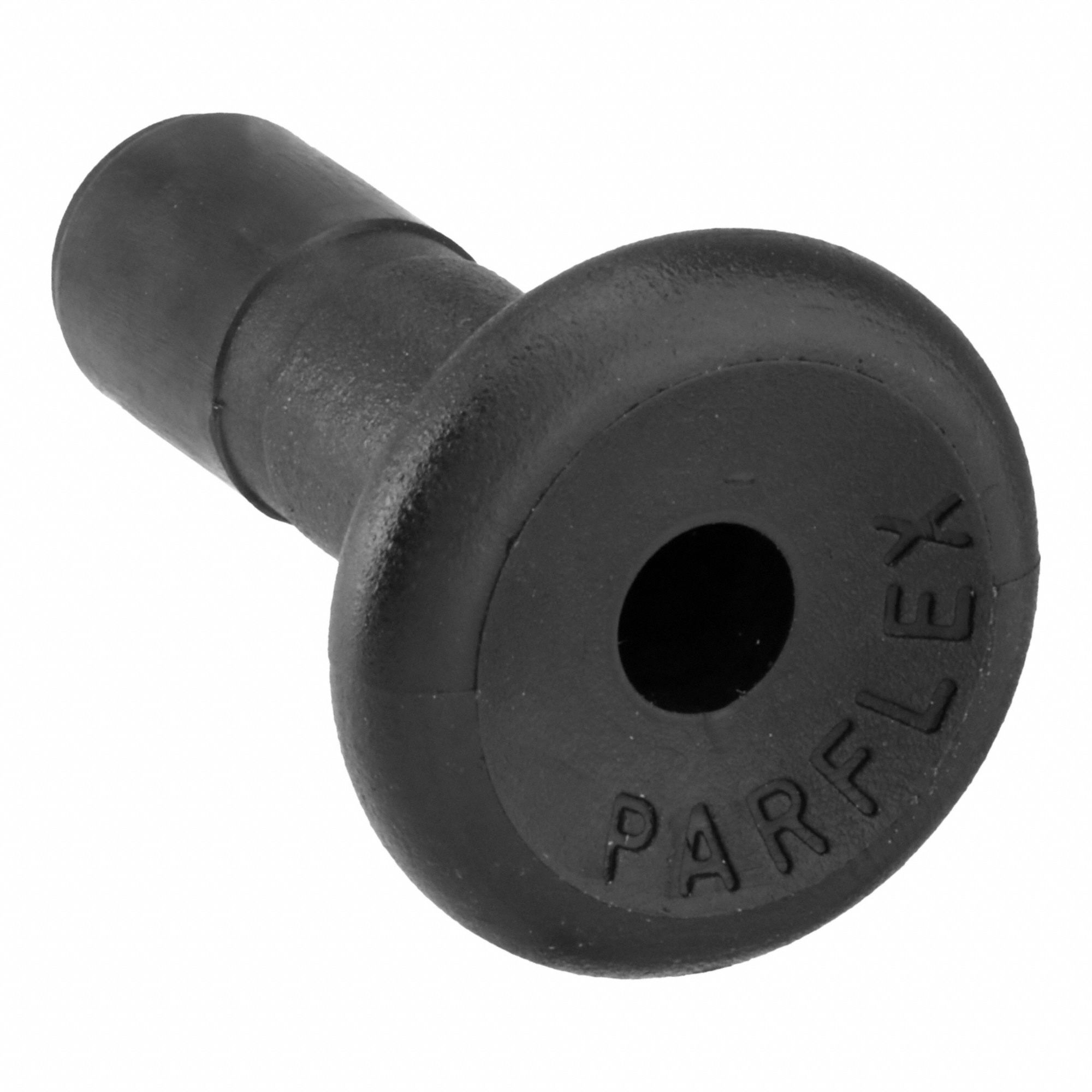 Push-Fit Cap: Plug, 1/4 in OD Size, Push-to-Connect, PVDF
