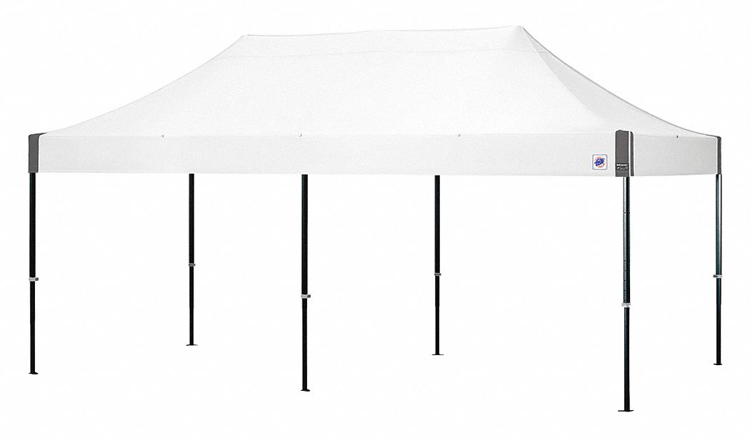 EZ UP Portable Shelter Polyester, 11 ft 2 in, 6 ft 9 in, 20 ft, 10 ft