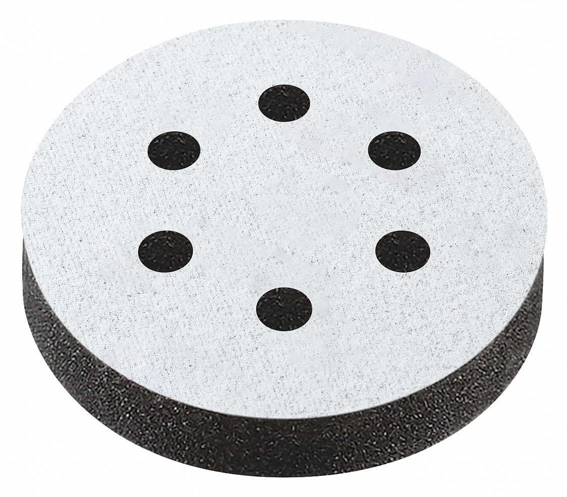 DYNABRADE Interface Pad 3 in Disc Dia, DoubleSided Hook, Hook and