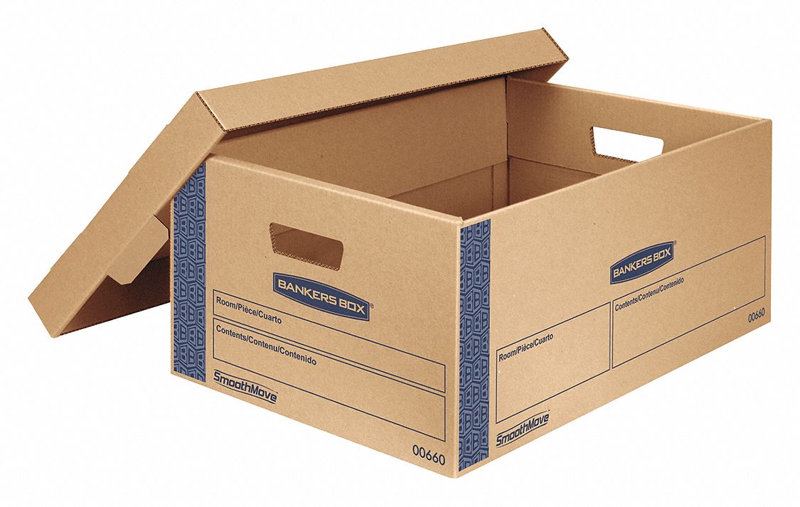 Moving Box: 24x15x10 in, 32 ECT, Double Wall, Large Moving Box, 8 PK