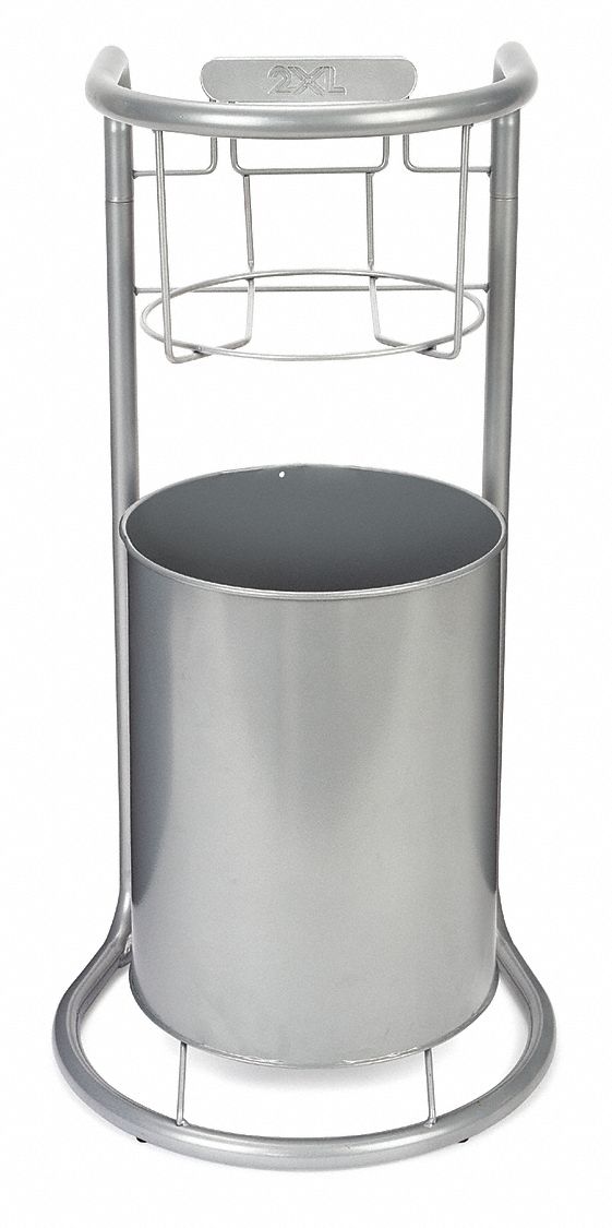 2XL Wipe Dispenser Stand, 2XL, (1) Bucket, Stainless Steel, Silver