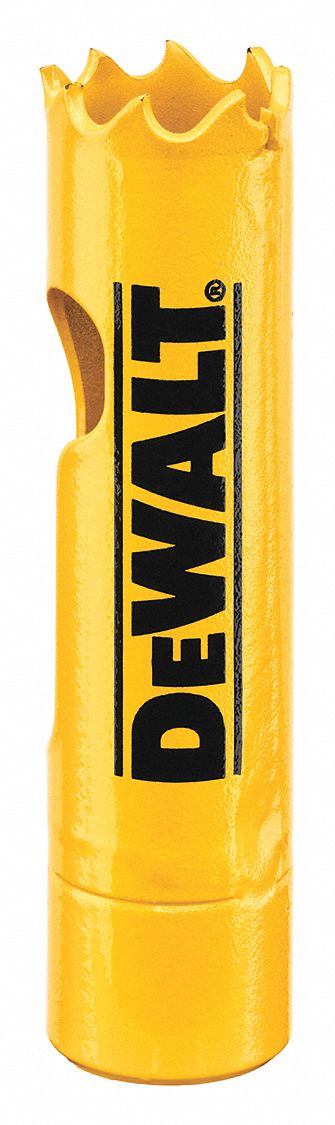 Hole Saw: 11/16 in Saw Dia., 4/5 Teeth per Inch, 1 3/4 in Max. Cutting Dp, Bi-Metal