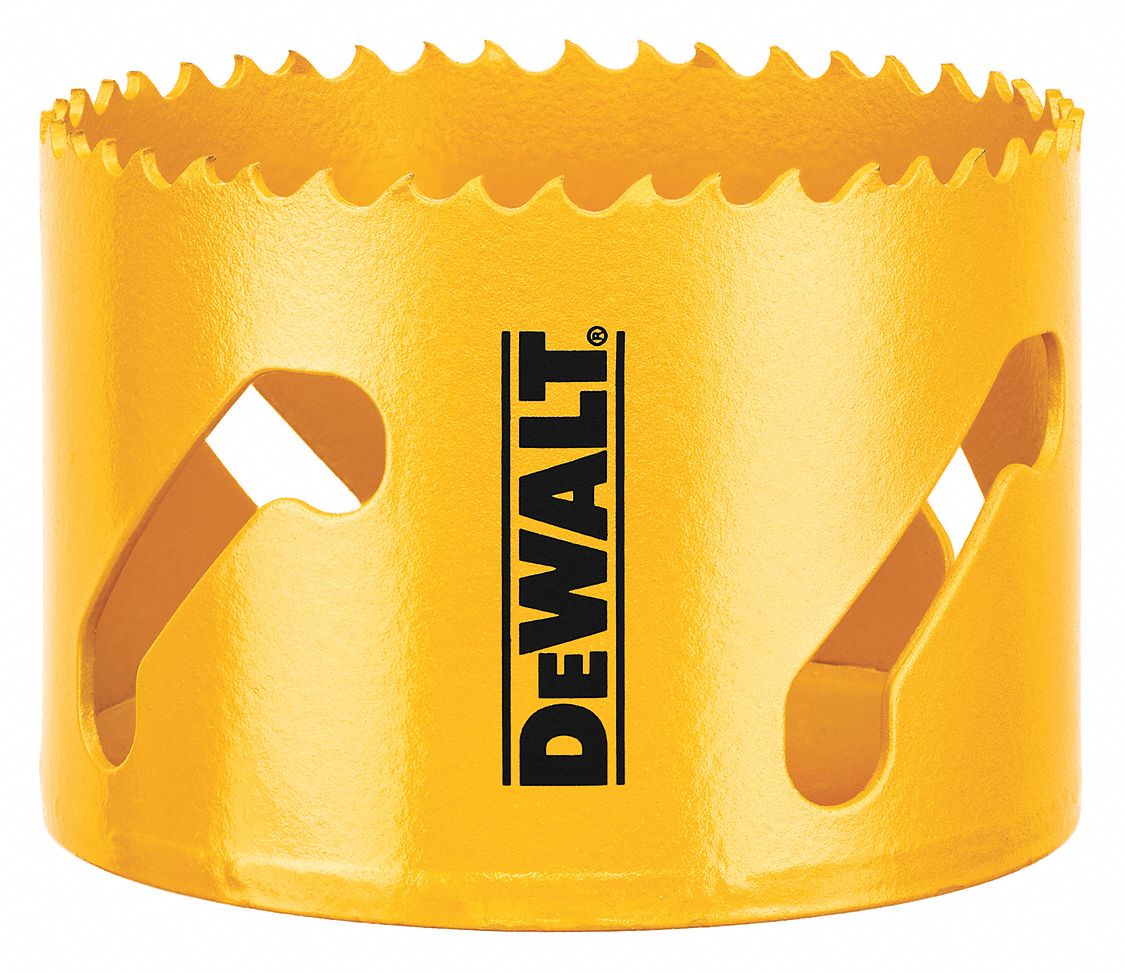 Hole Saw: 3 in Saw Dia., 4/5 Teeth per Inch, 1 3/4 in Max. Cutting Dp, 5/8"-18 Thread Size