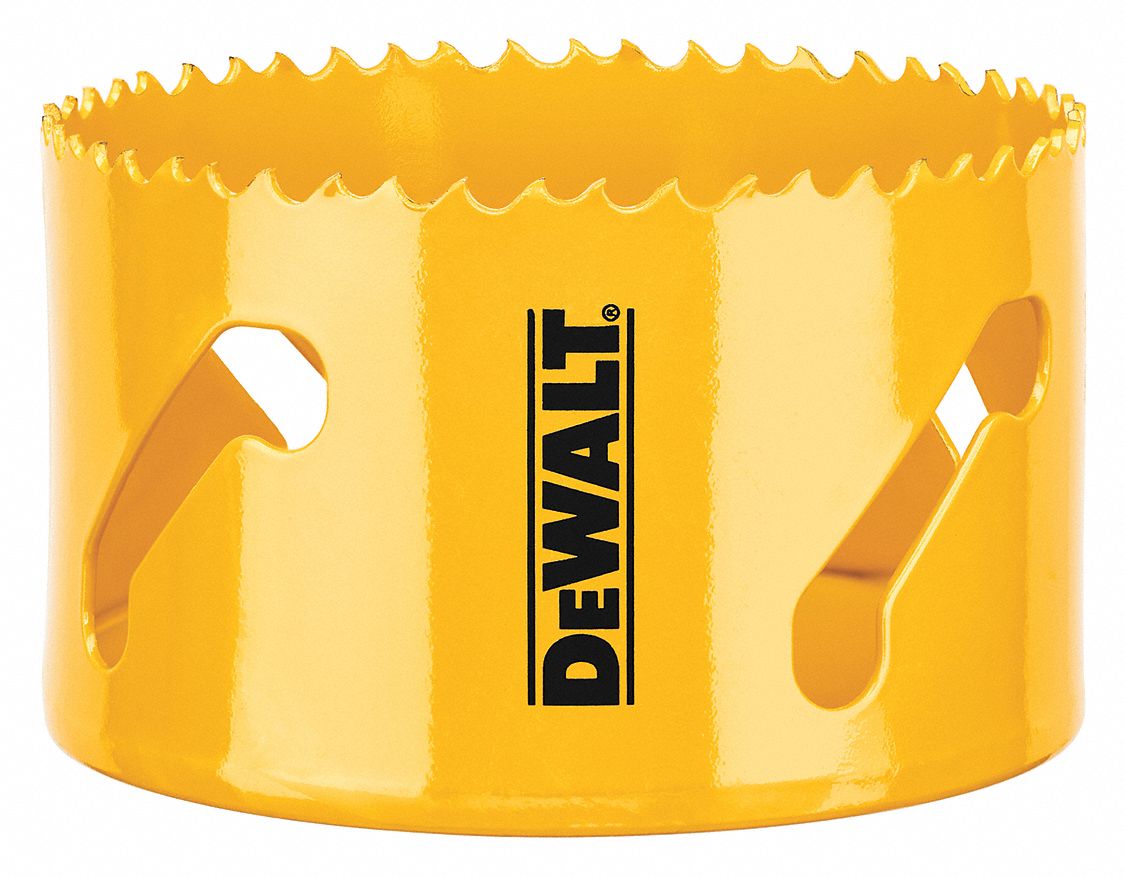Hole Saw: 3 1/2 in Saw Dia., 4/5 Teeth per Inch, 1 3/4 in Max. Cutting Dp, Bi-Metal