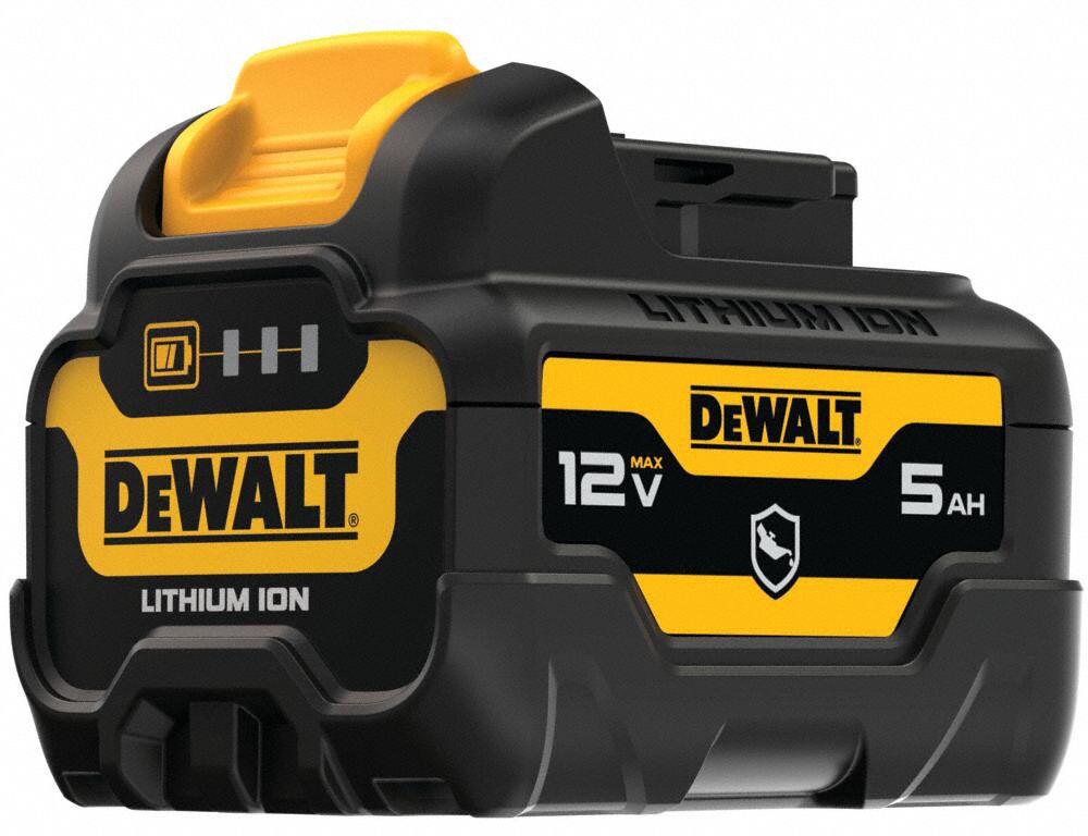 Battery DEWALT 12V MAX Li ion 1 Batteries Included 5 Ah 12V MAX Oil Resistant 1 Battery