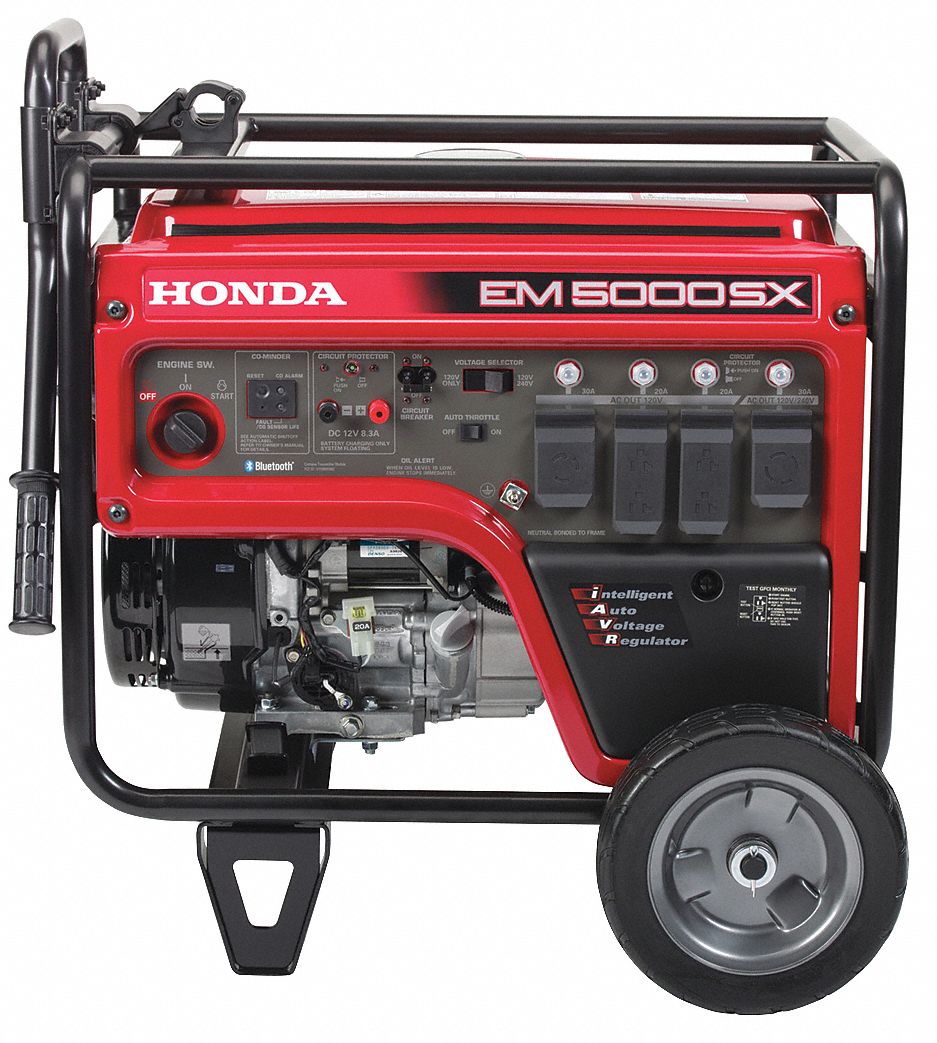 krigerisk Stejl Vugge HONDA, Gasoline, 4,500 W, Conventional Generator - 60NP41|EM5000SXK3AN -  Grainger