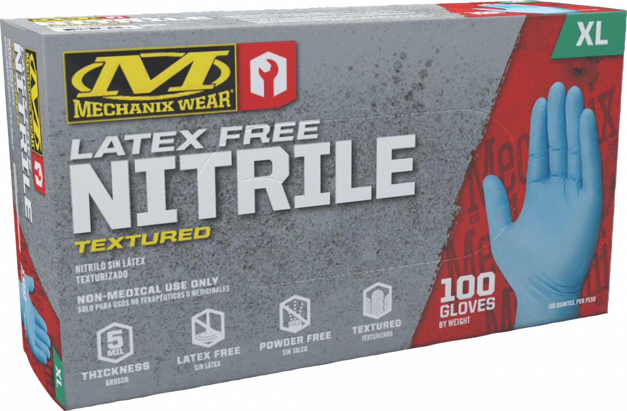 MECHANIX WEAR Disposable Gloves Gen Purpose, 5 mil, PowderFree