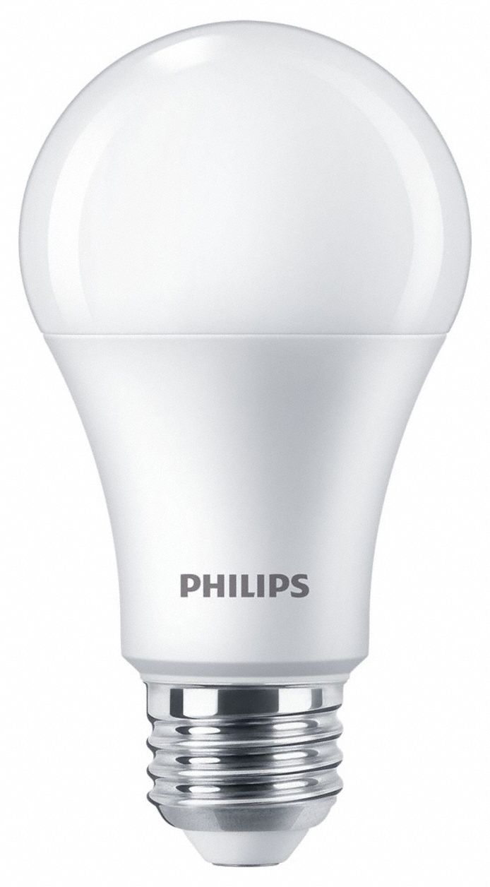 kanaal ambitie Stadion PHILIPS, A19, Medium Screw (E26), LED Bulb - 60NP96|16A19/PER/950/P/E26/DIM  6/1FB T20 - Grainger