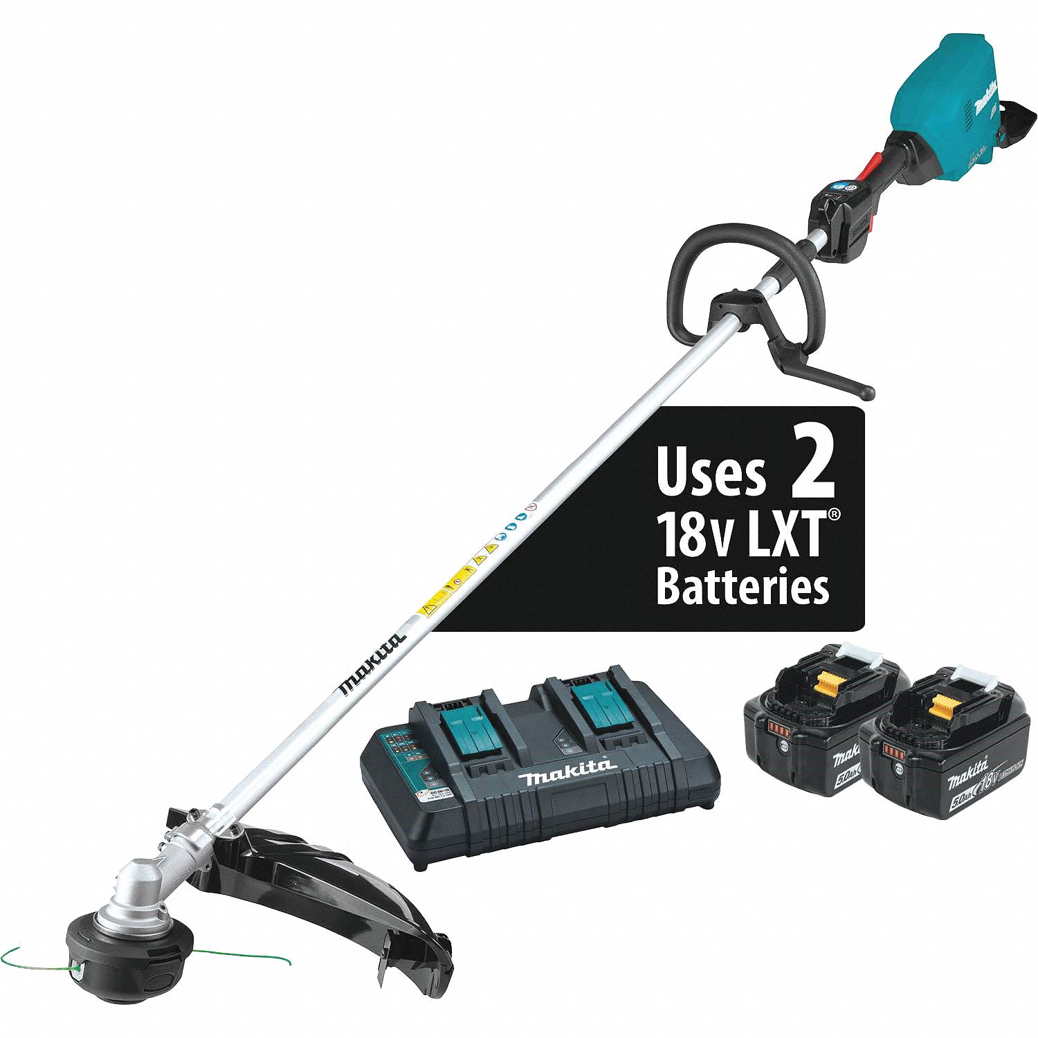 MAKITA, Battery, 17 in, Cordless String Trimmer 60NU26XRU17PT Grainger