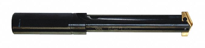 Straight Spade Drill Holder: High Speed Steel, Black Oxide, 1.5 Seat Size, Straight Shank, Neutral