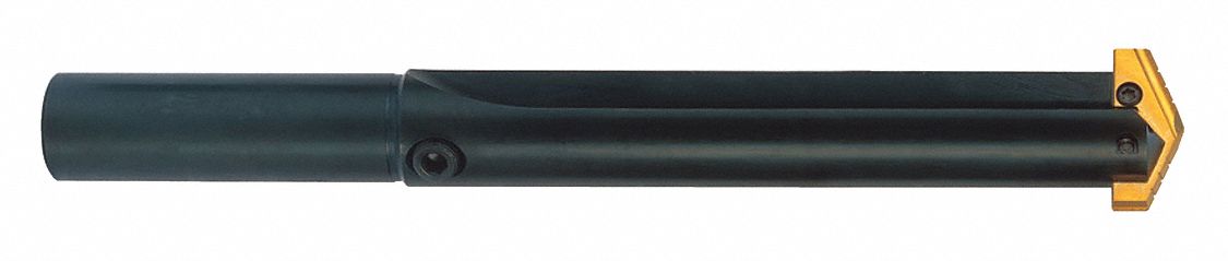 Straight Spade Drill Holder: High Speed Steel, Black Oxide, 1.5 Seat Size, Straight Shank, Neutral