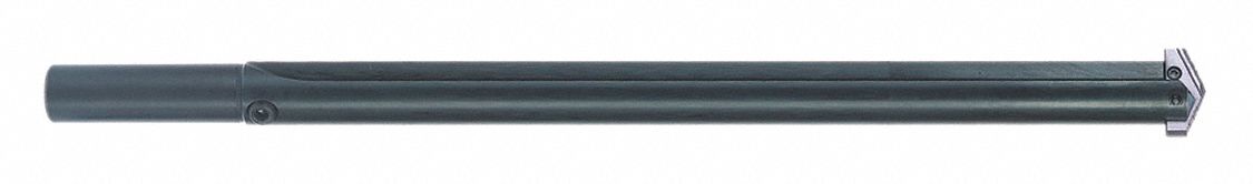 Straight Spade Drill Holder: High Speed Steel, Black Oxide, 1.5 Seat Size, Straight Shank, Neutral