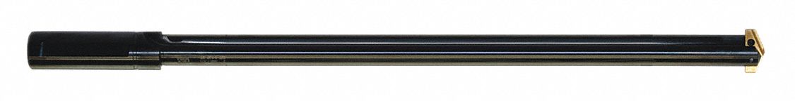Straight Spade Drill Holder: High Speed Steel, Black Oxide, 2 Seat Size, Straight Shank, Right Hand