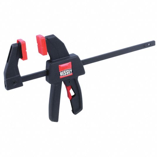 BESSEY, Soft-Touch Grooved, 5 in Max Jaw Opening, Trigger Clamp ...