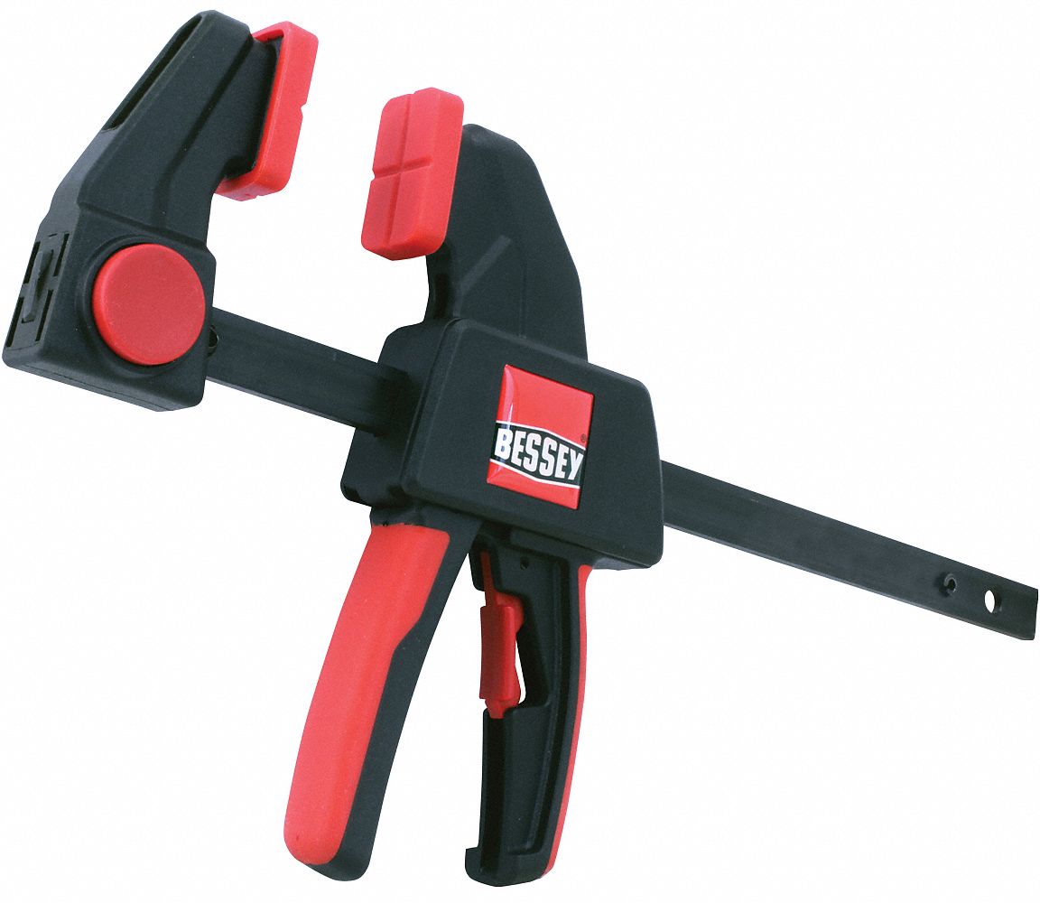BESSEY Trigger Clamp 6 in Capacity (In.), 6, 2 3/8 in Throat Dp (In
