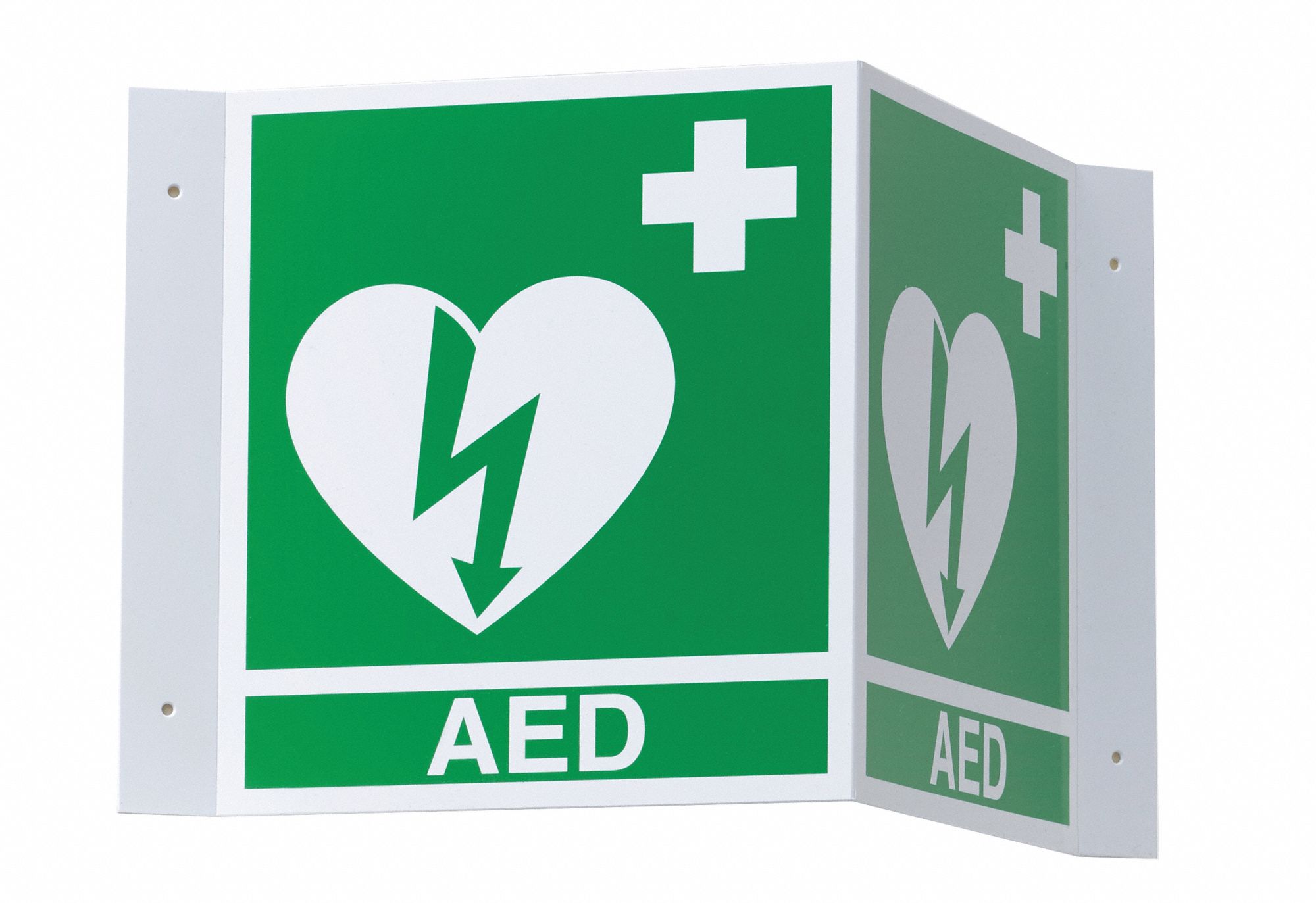AED 3-D Wall Sign, 8-1/2 H x 11" W