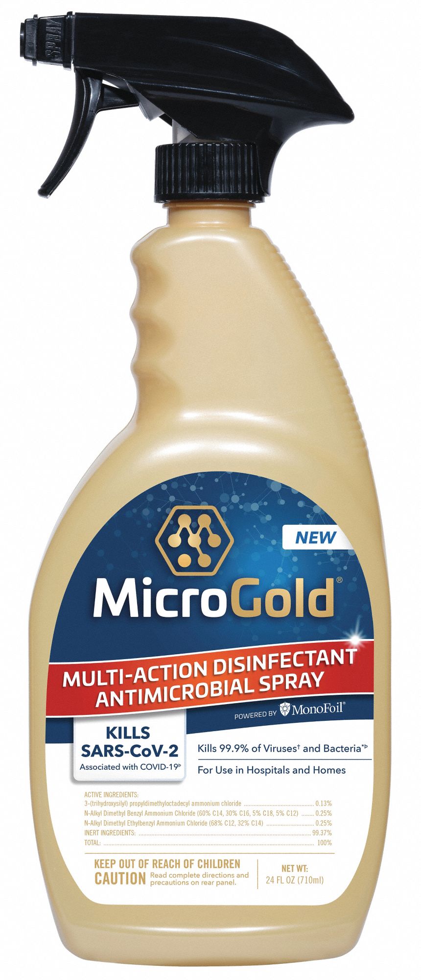 Multi-Action Disinfectant Antimicrobial Spray: Trigger Spray Bottle, Ready to Use, 6 PK