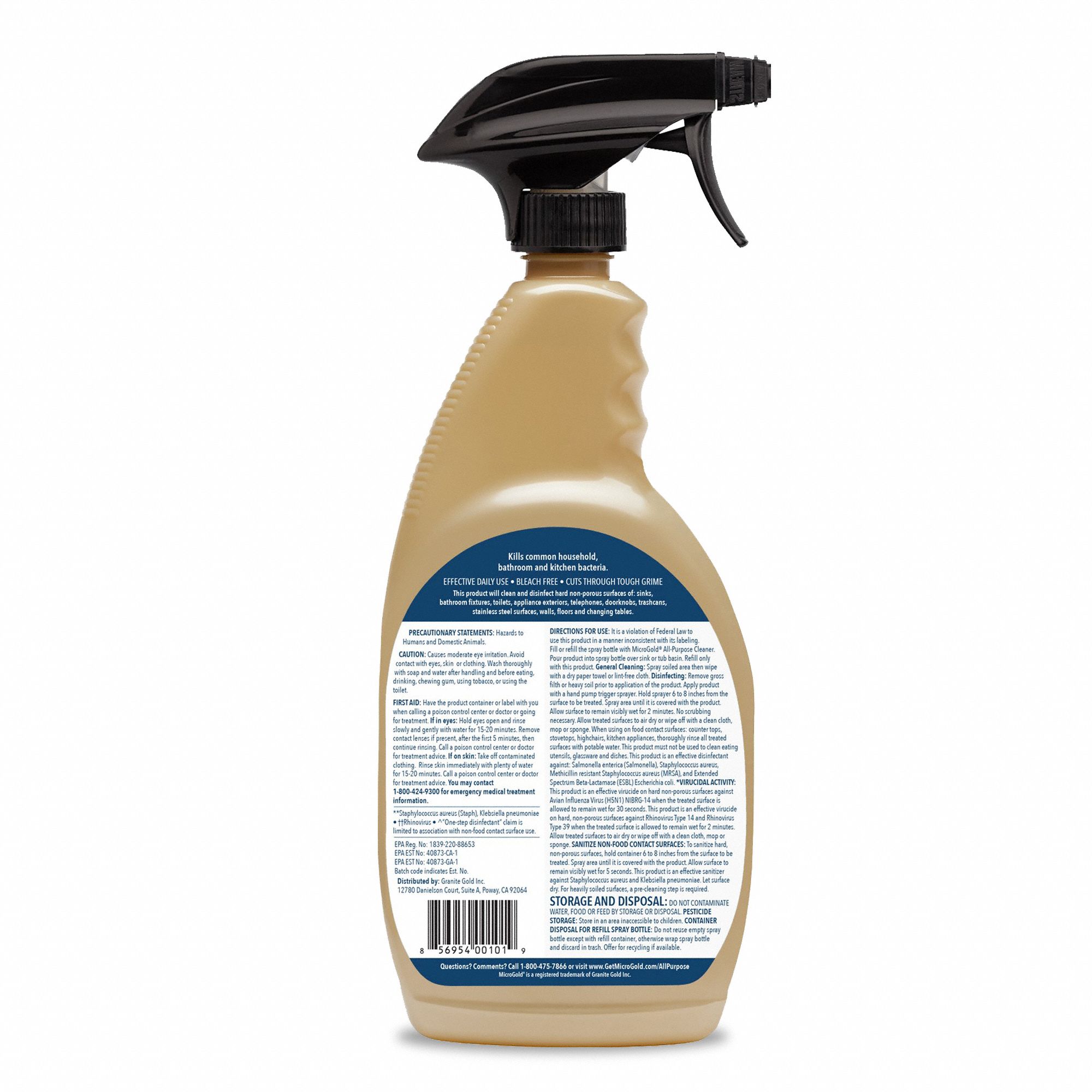 MICROGOLD All Purpose Disinfectant Cleaner Trigger Spray Bottle, 24 oz Container Size, Liquid