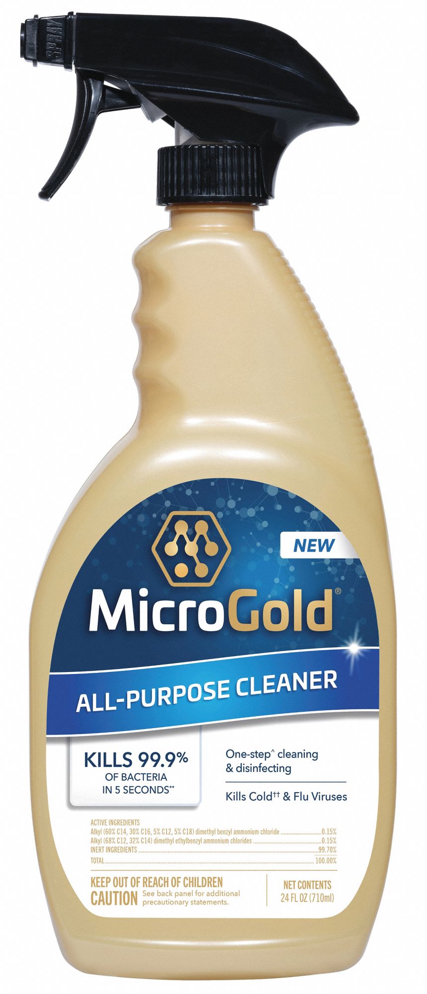 All Purpose Disinfectant Cleaner: Trigger Spray Bottle, 24 oz Container Size, Liquid, 6 PK