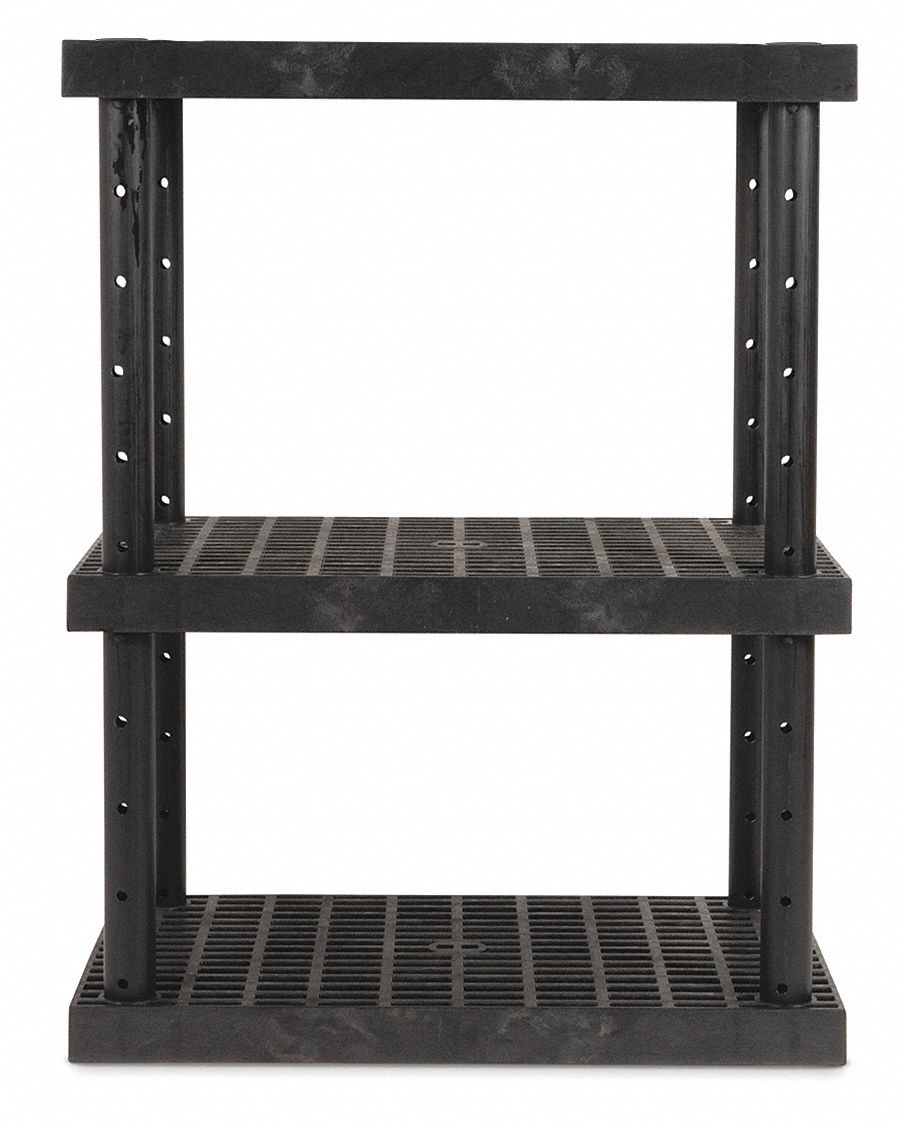 DURASHELF, 36 in x 24 in, 48 in Overall Ht, Plastic Shelving 60PT16