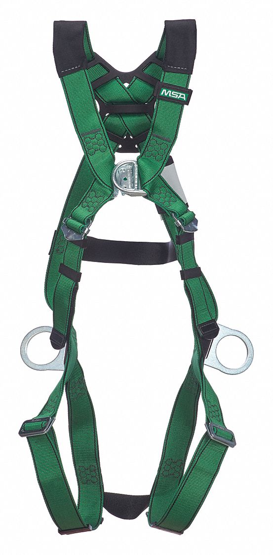 MSA, Vest, Quick-Connect / Mating Buckles, Fall Protection Harness ...