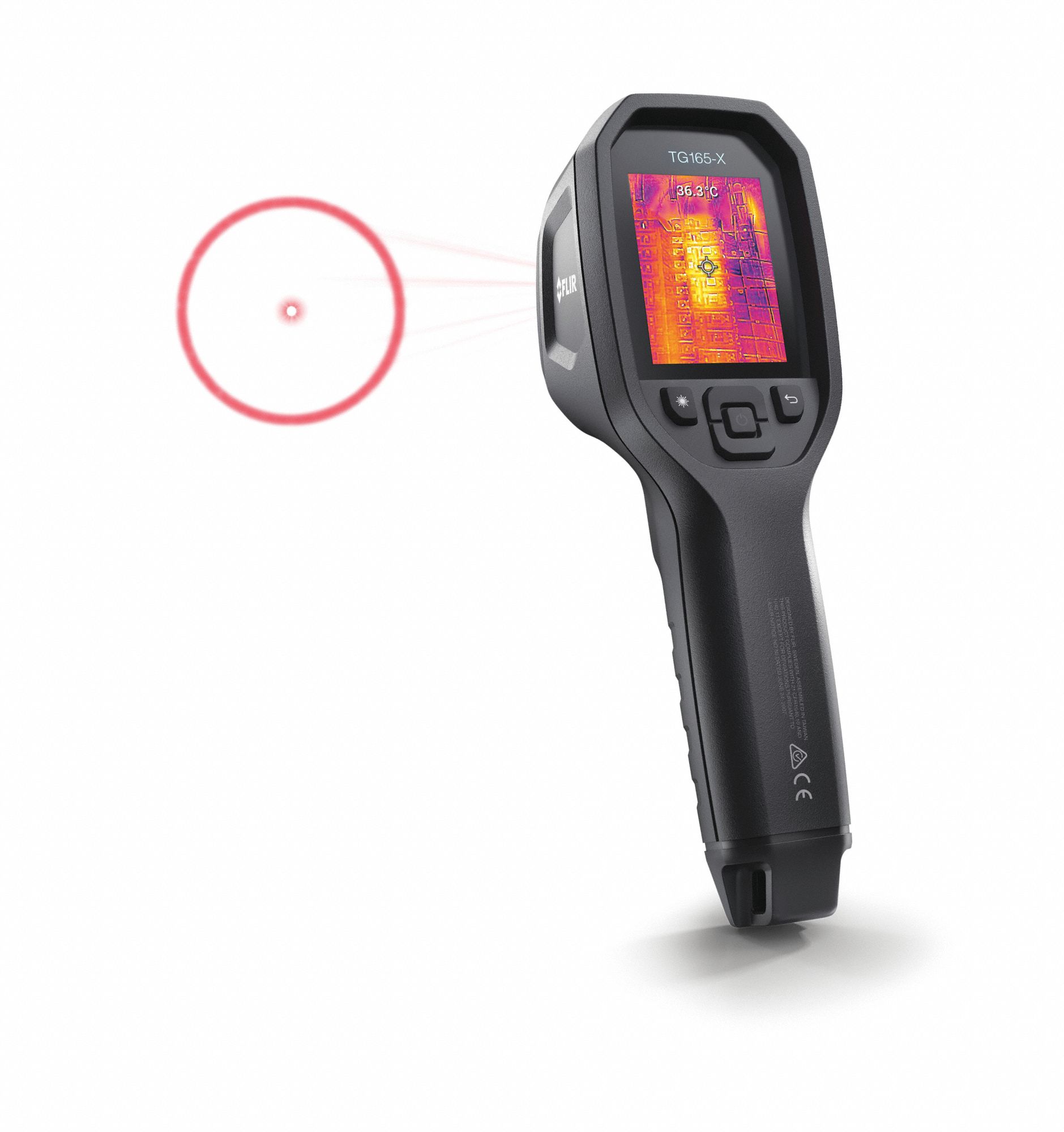 THERMAL CAMERA, TG165-X, THERMAL IMAGING, ADJUSTABLE AT 0.10 TO 0.99, FULL SIZE BODY, SD CARD/USB