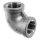 90-DEGREE ELBOW, FNPT, CLASS 150, ¾ IN PIPE SIZE, 304 STAINLESS STEEL, 150 PSI