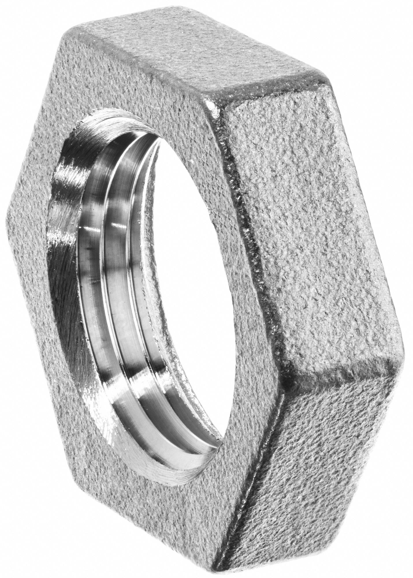 METAL LOCKNUT, FEMALE NPSL, CLASS 150, PIPE SIZE 1 1/4 IN, 150 PSI, ALUMINUM