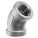 45-DEGREE ELBOW, FNPT, CLASS 150, ½ IN PIPE SIZE, 316 STAINLESS STEEL, 150 PSI