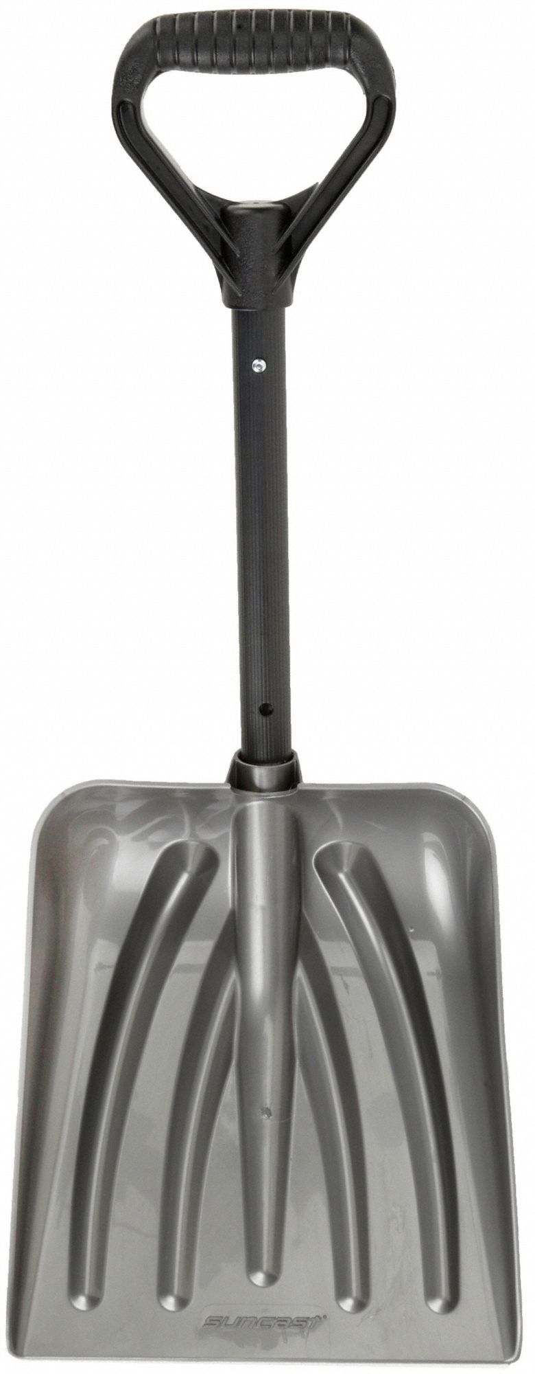 Snow Shovel: Plastic, 13 in Blade Lg, 11 in Blade Wd, 36 in Handle Lg