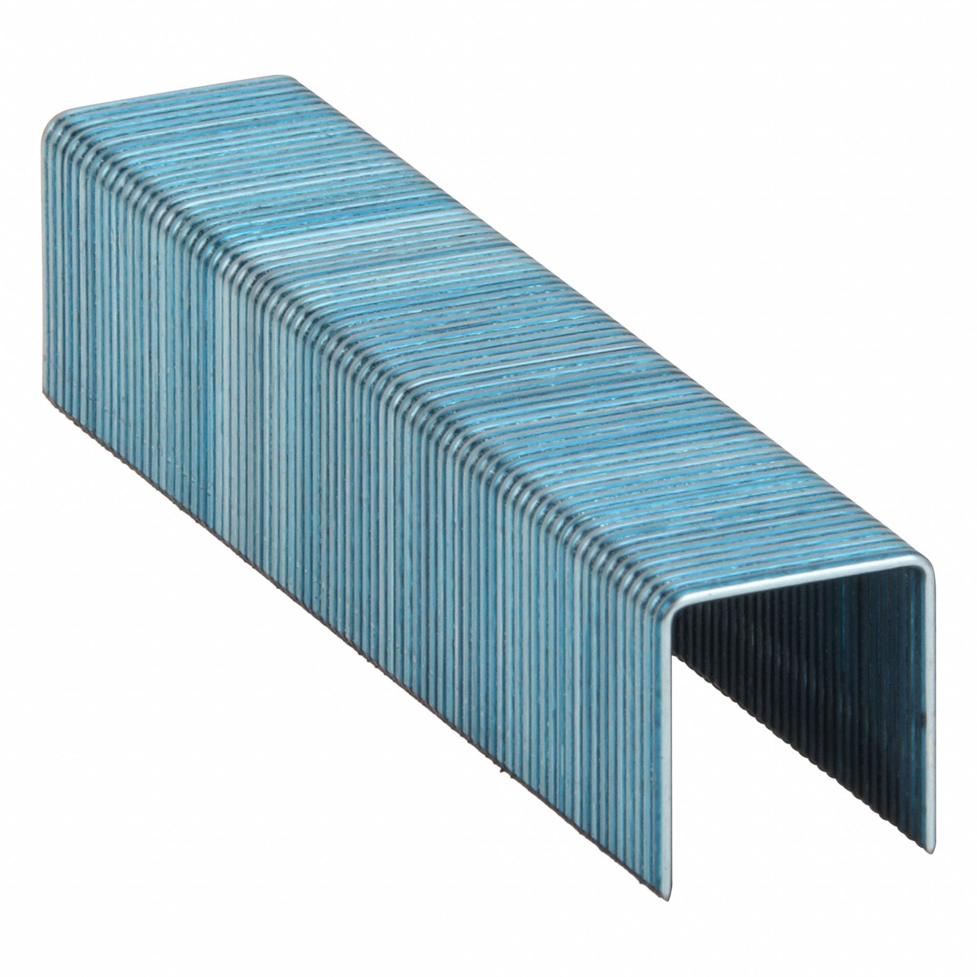 Wide Crown Staples, 16 ga, 15/16" W: Wide Crown Staple, 15/16 in Crown Wd, Steel, 9, 000 PK